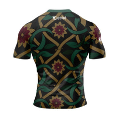 MMA Multi Flower Short Sleeve Rash Guard