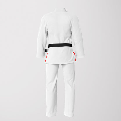 Native American Chief Head Sublimation Brazilian Jiu Jitsu Gi - Warrior White BJJ GI