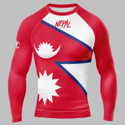MMA PATRIOT NEPAL Long Sleeve Rash Guard