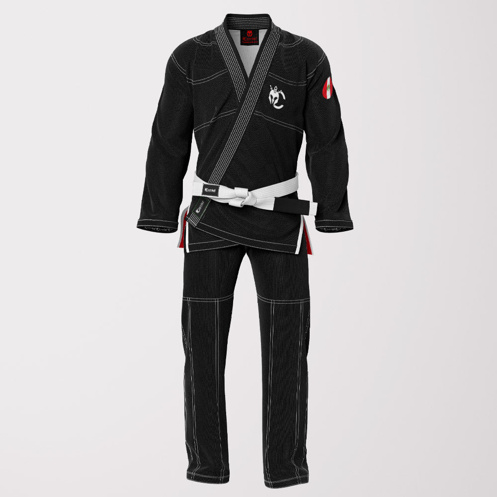 Black Peruvian Flag Sublimation Brazilian Jiu Jitsu Gi – Shadow Patriotic Edition