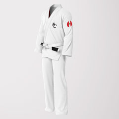 White Peruvian Flag Sublimation Brazilian Jiu Jitsu Gi – Patriotic Edition