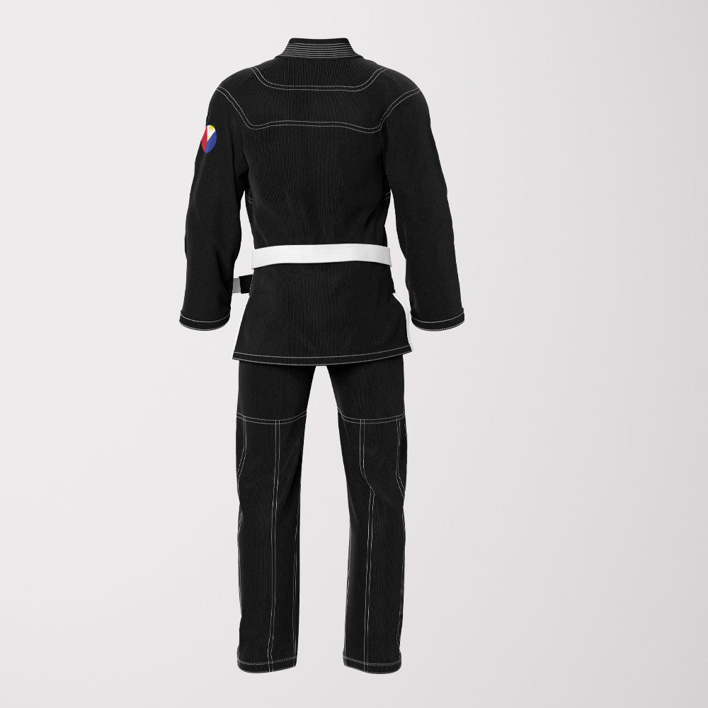 Philippines Flag Sublimation BJJ Gi – Black Pearl Weave Shadow Edition