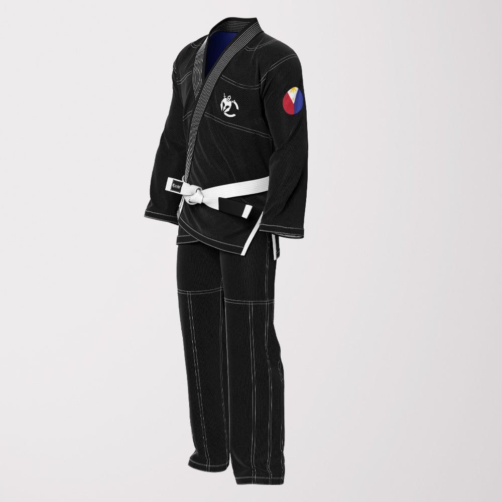 Philippines Flag Sublimation BJJ Gi – Black Pearl Weave Shadow Edition