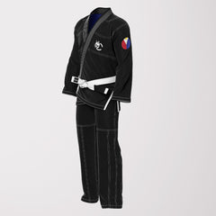 Philippines Flag Sublimation BJJ Gi – Black Pearl Weave Shadow Edition