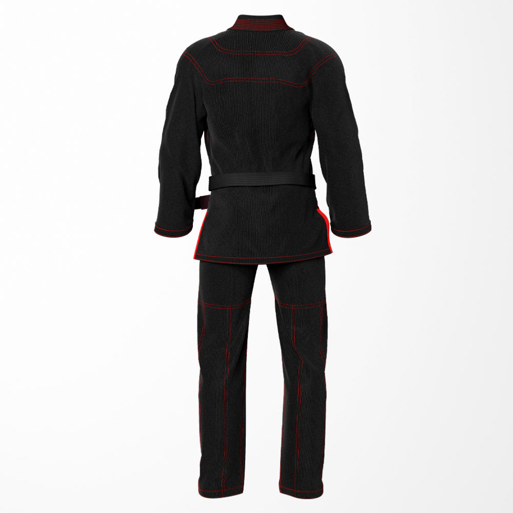 Combat Scorpion Sublimation Brazilian Jiu Jitsu Gi - Black/Red BJJ GI