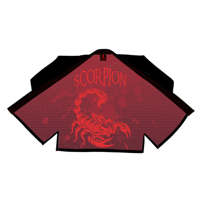 Combat Scorpion Sublimation Brazilian Jiu Jitsu Gi - Black/Red BJJ GI