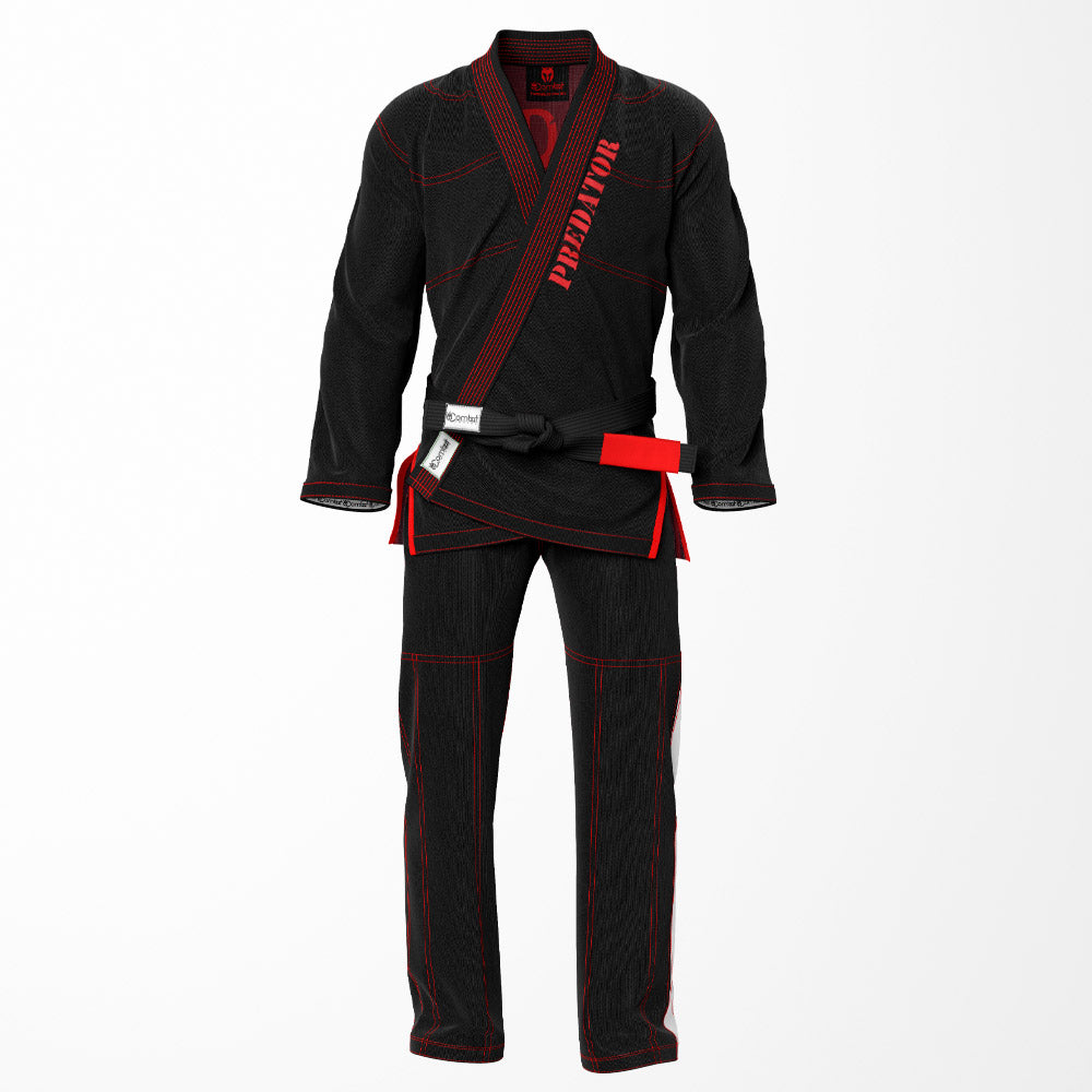 Combat Scorpion Sublimation Brazilian Jiu Jitsu Gi - Black/Red BJJ GI