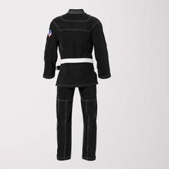 Puerto Rican Sublimation BJJ Gi – Black Pearl Weave Shadow Edition