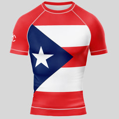 MMA PATRIOT PUETTO RICO LONG&SHORT SLEEVE RASH GUARD