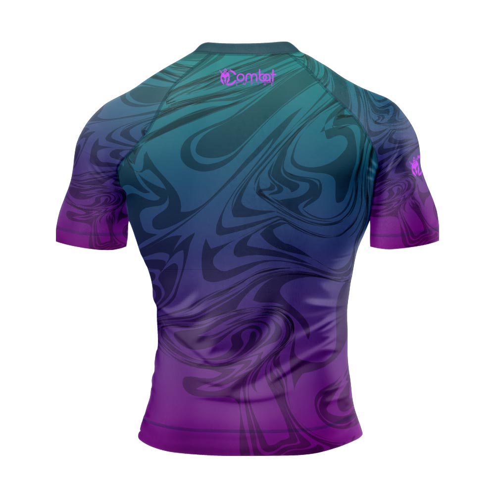 MMA Magenta Flux Short Sleeve Rash Guard
