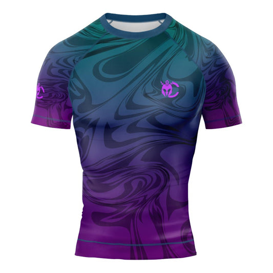 MMA Magenta Flux Short Sleeve Rash Guard