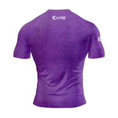 MMA Long Sleeve Purple Texture Rash Guard