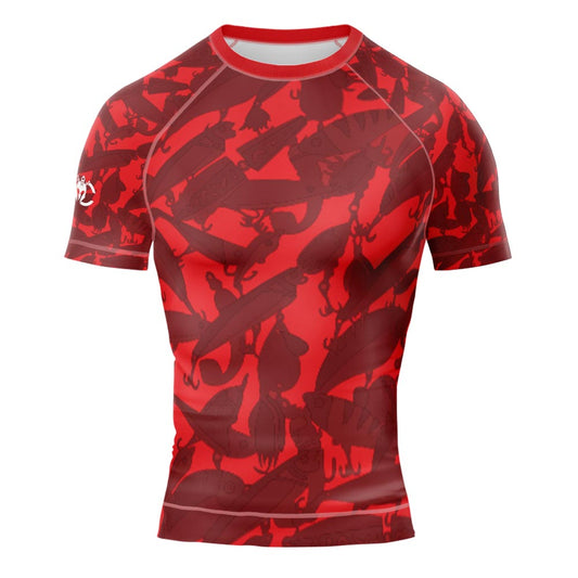 MMA Red Lure Short Sleeve Rash Guard