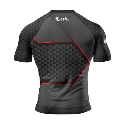 MMA Carbon Fiber Short Sleeve Rash Guard