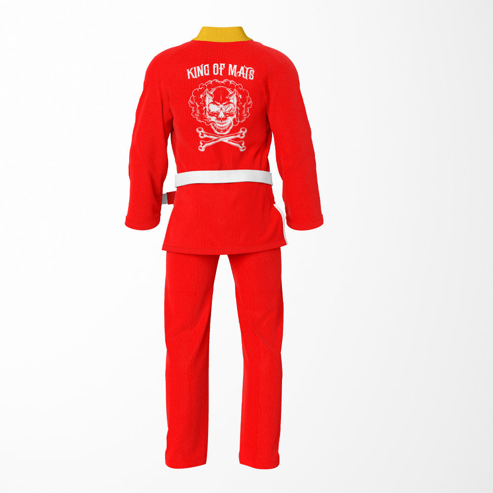 Monkey D. Luffy Skull Sublimation Brazilian Jiu Jitsu Gi - One Piece Red BJJ GI