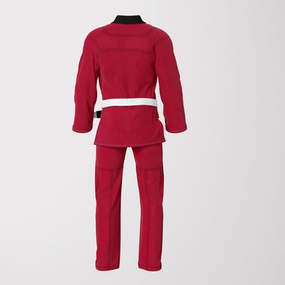 White Lion Sublimation Brazilian Jiu Jitsu Gi - Red/Black Lapel BJJ GI