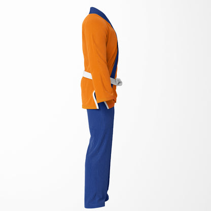 Super Saiyan Guard Sublimation Brazilian Jiu Jitsu Gi - Orange/Blue Combo