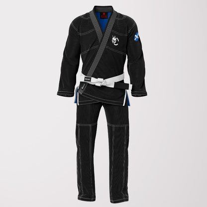 Scotland Flag Sublimation BJJ Gi – Black Pearl Weave Shadow Edition