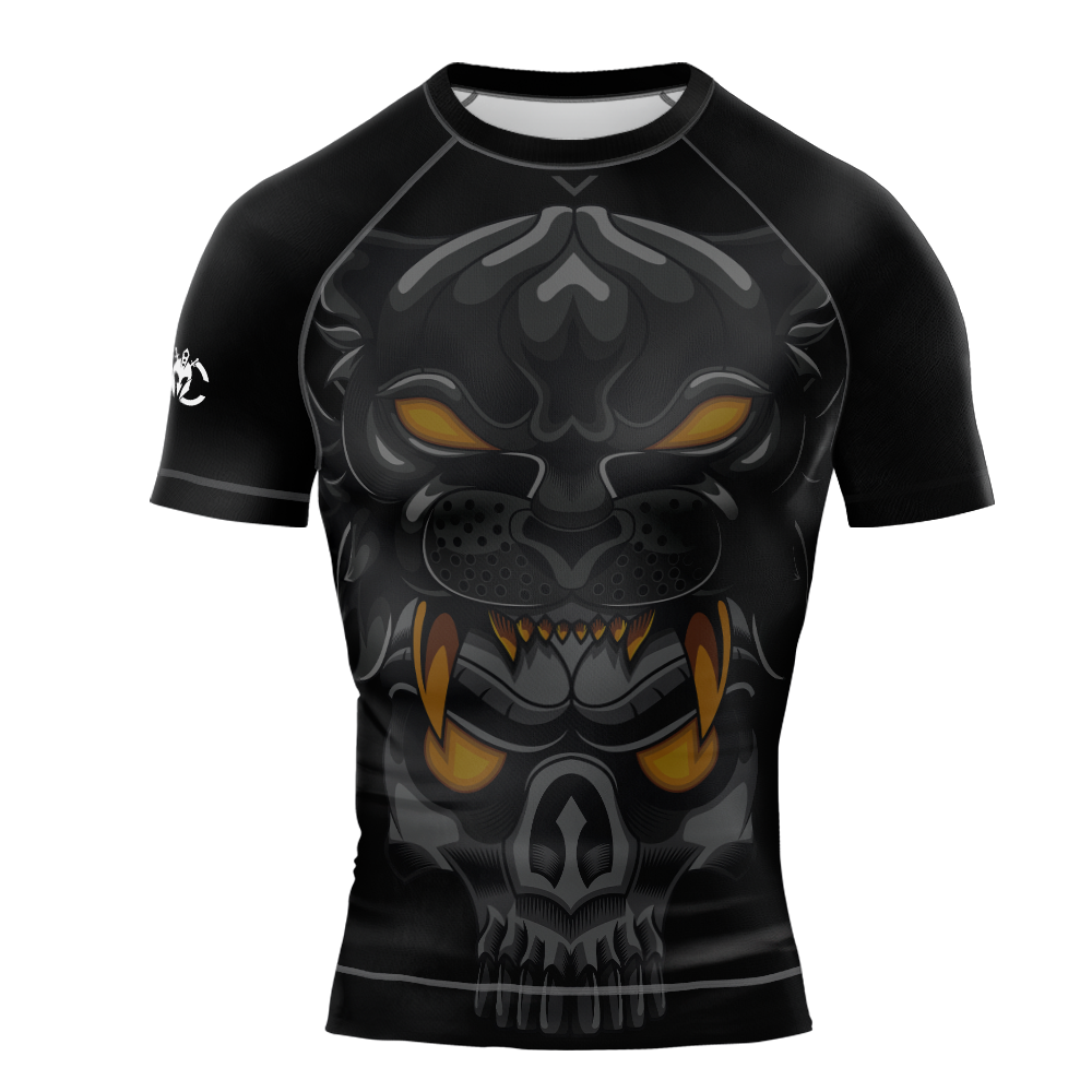MMA Big Panther Short Sleeve Rash Guard