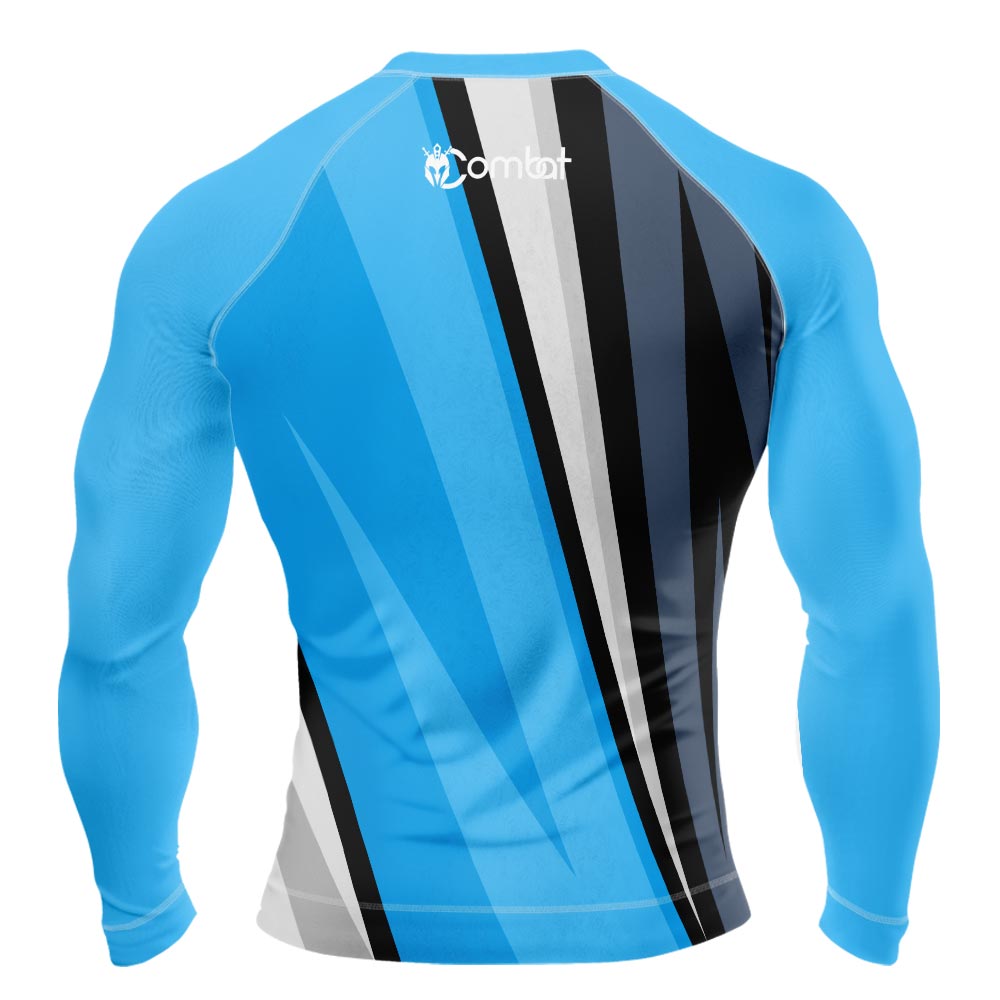 MMA Diagonal Stripe Short Sleeve Rash Guard