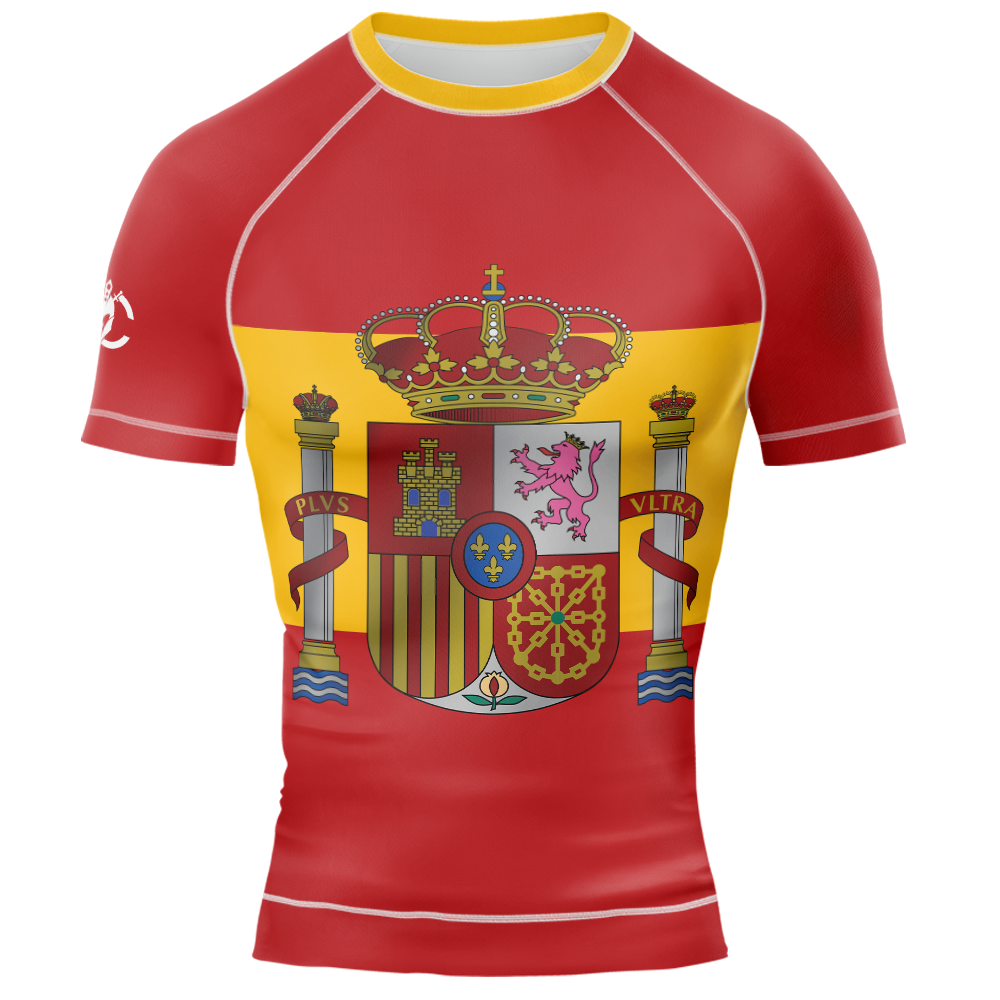 MMA SPAIN PATRIOTIC SHORT SLEEVE RASH GUARD