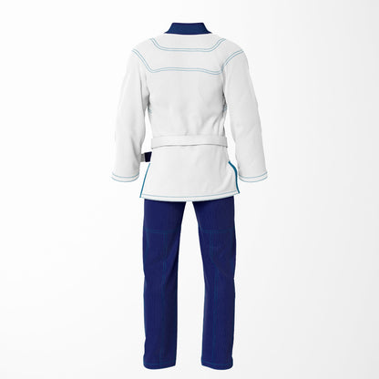 Combat Blue & White Reign Brazilian Jiu Jitsu Gi