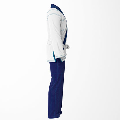 Combat Blue & White Reign Brazilian Jiu Jitsu Gi