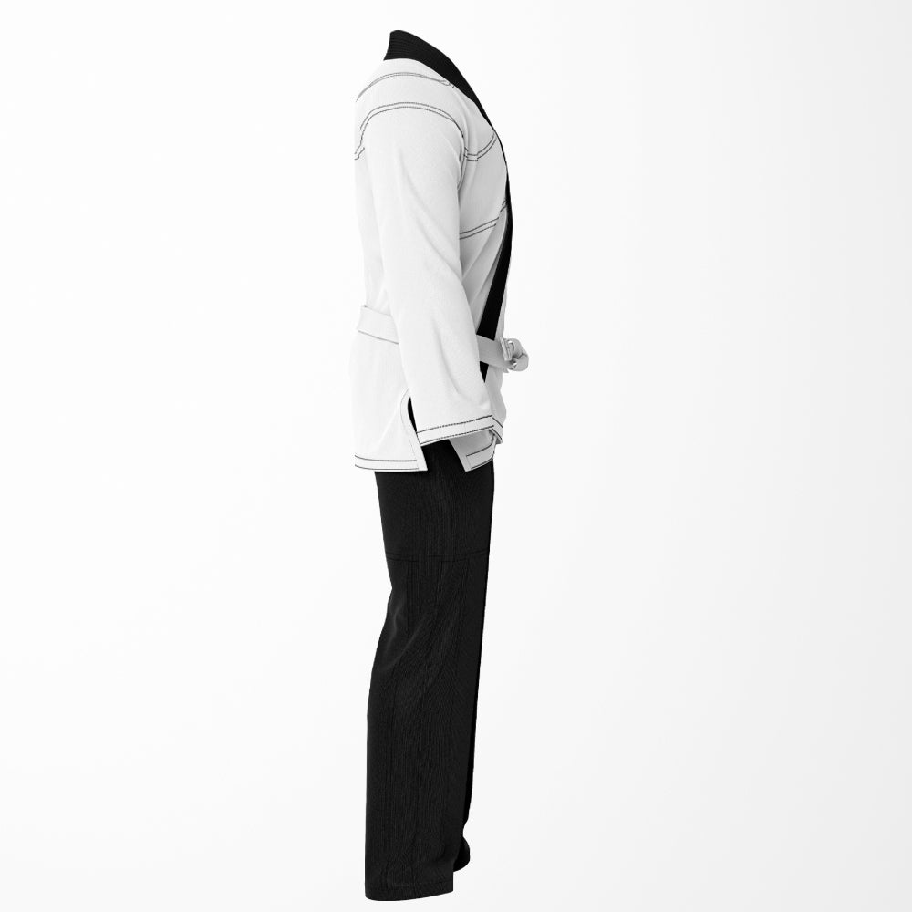 Combat Black & White Classic Brazilian Jiu Jitsu Gi