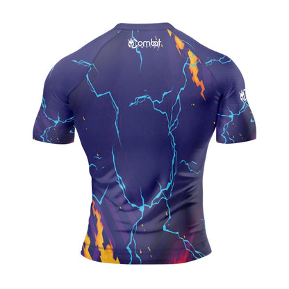 MMA Blue Thunder Bolts Long Sleeve Rash Guard