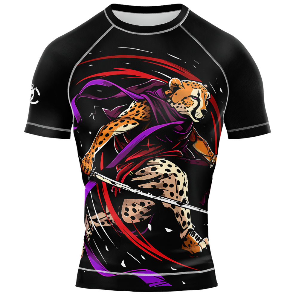 MMA TIGER FIGHT SHORT SLEEVE RASH GUARD