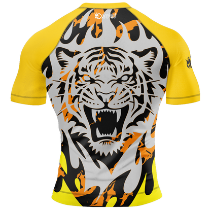 MMA TIGER ROARING SHORT SLEEVE RASH GUARD