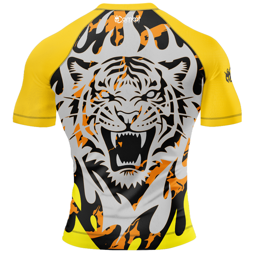 MMA TIGER ROARING SHORT SLEEVE RASH GUARD