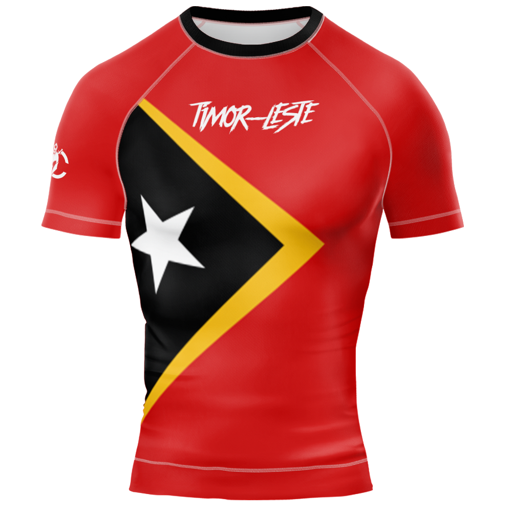 MMA TIMOR LESTE PATRIOTIC SHORT SLEEVE RASH GUARD