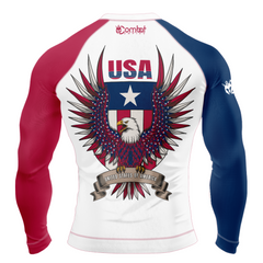 MMA PATRIOIT UNITED STATE OF AMERICA LONG&SHOORT SLEEVE RASH GUARD