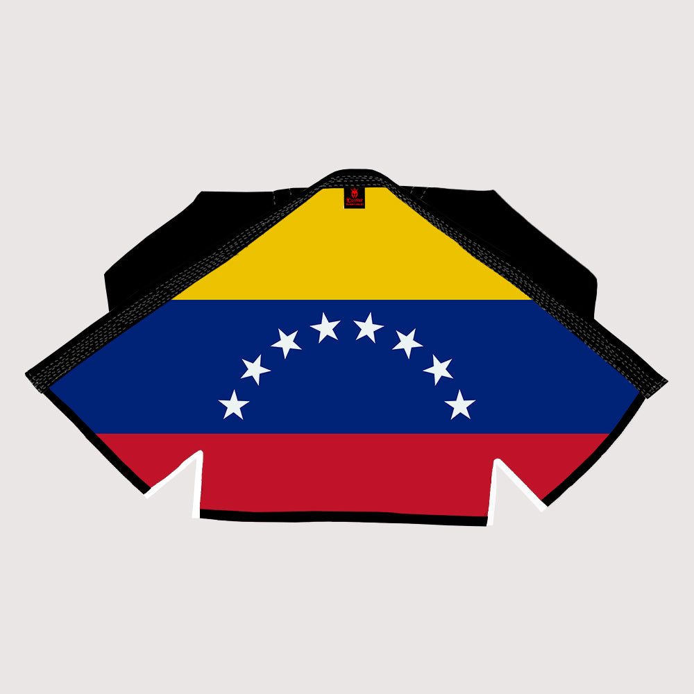 Venezuela Flag Sublimation BJJ Gi | Premium Pearl Weave | Competition Fit