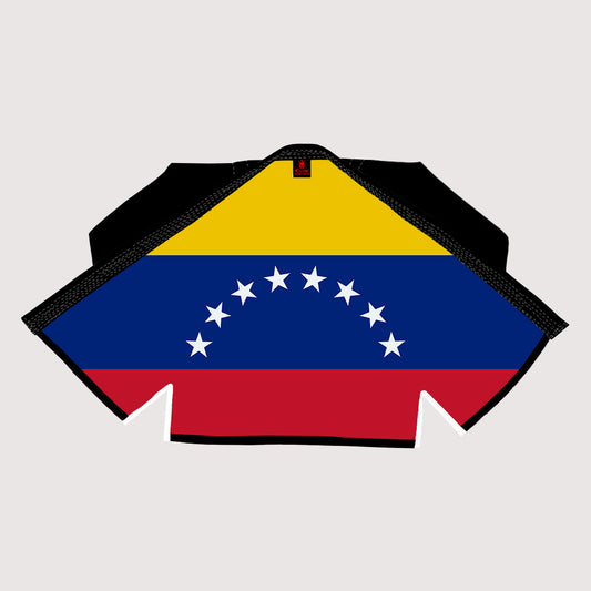 Venezuela Flag Sublimation BJJ Gi | Premium Pearl Weave | Competition Fit