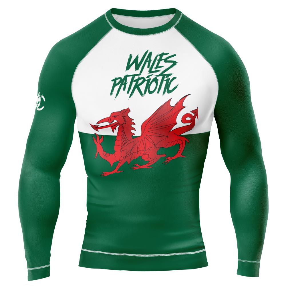 MMA PATRIOIT WALES LONG&SHORT SLEEVE RASH GUARD