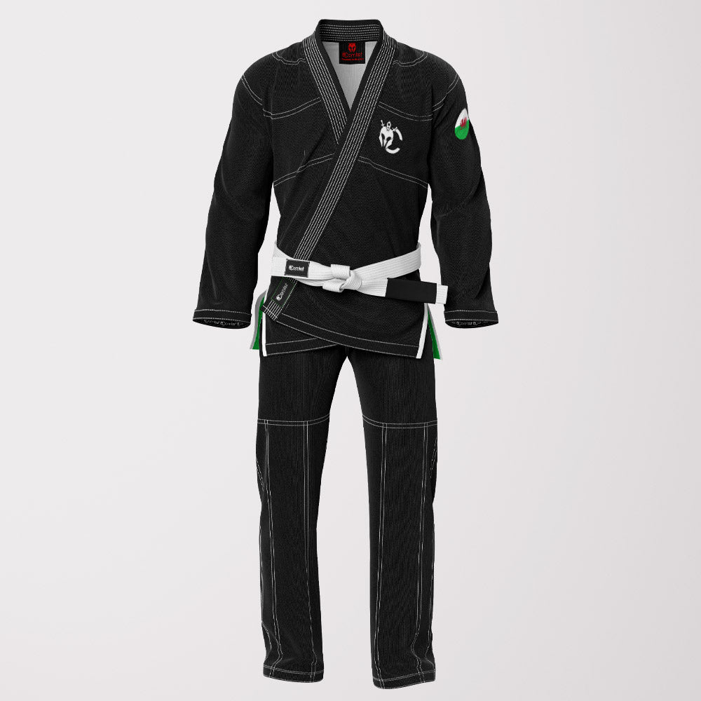 Wales Flag Sublimation BJJ Gi | Premium Pearl Weave | Lightweight Training Cut