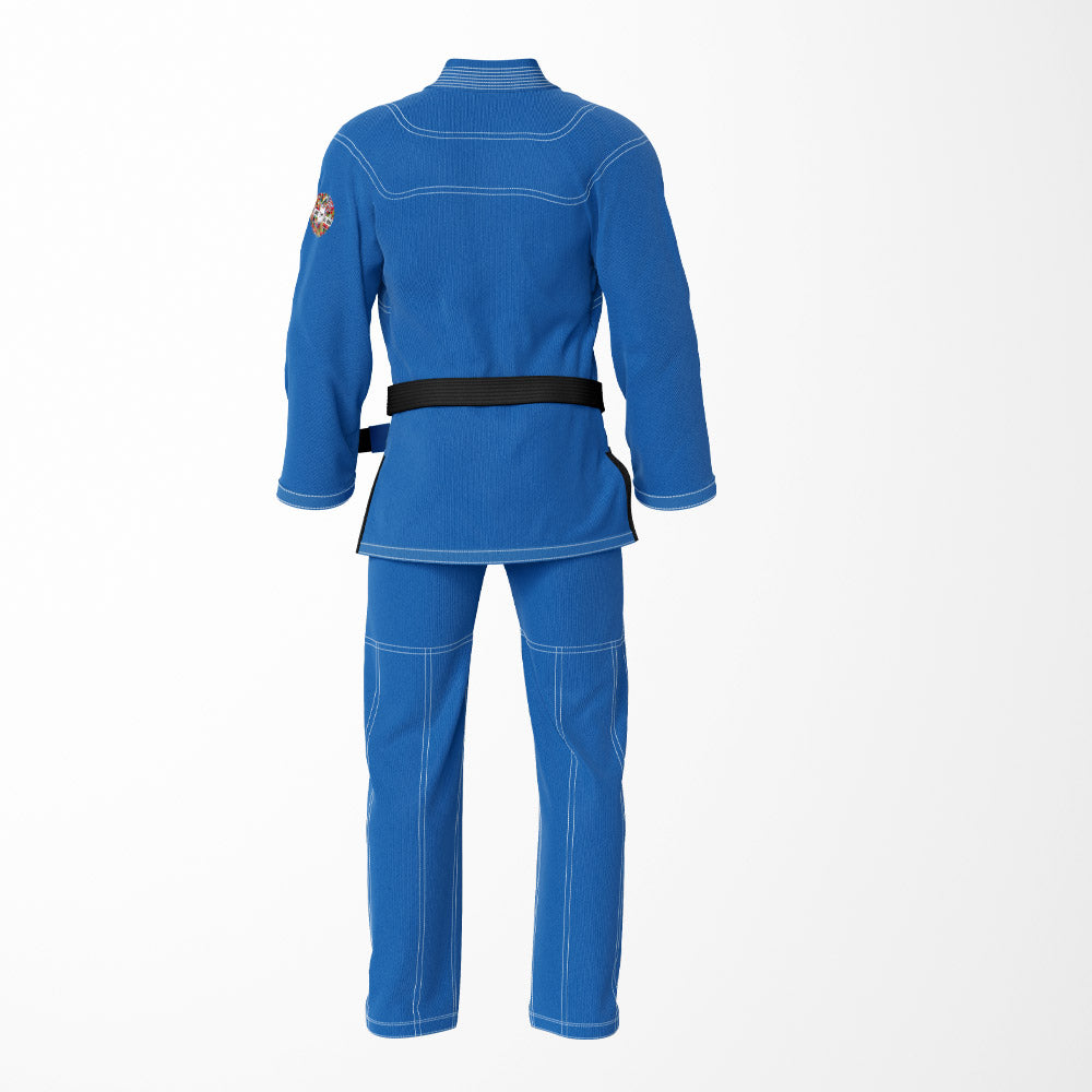 We Are All One Sublimation Blue BJJ Gi - Premium Patriotic Edition