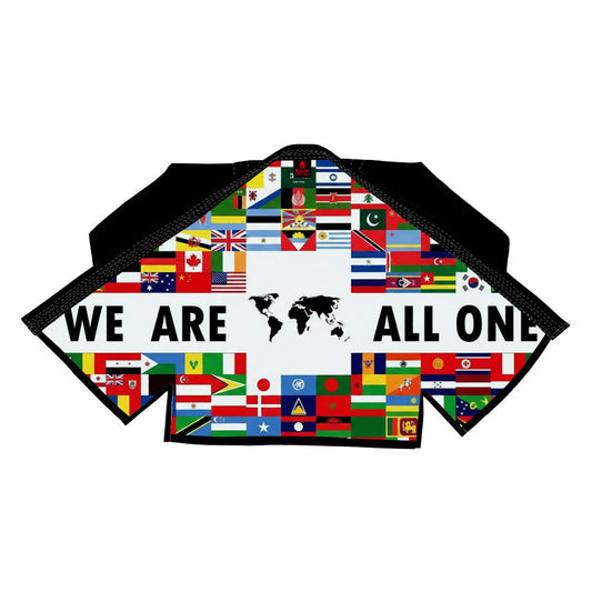 We Are All One Sublimation Black BJJ Gi - Patriotic Shadow Edition