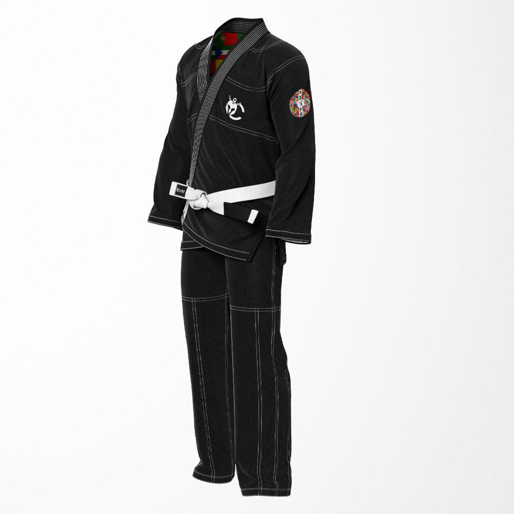 We Are All One Sublimation Black BJJ Gi - Patriotic Shadow Edition