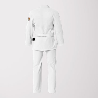 We Are All One Sublimation White BJJ Gi - Pearl Weave Premium Edition