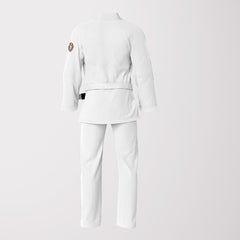 We Are All One Sublimation White BJJ Gi - Pearl Weave Premium Edition