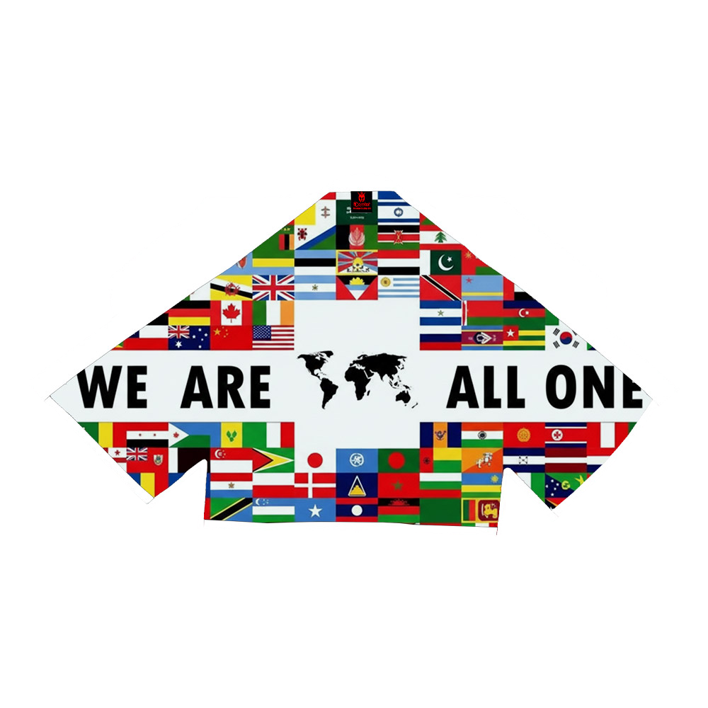 We Are All One Sublimation White BJJ Gi - Pearl Weave Premium Edition