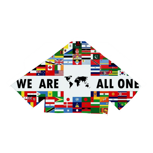 We Are All One Sublimation White BJJ Gi - Pearl Weave Premium Edition