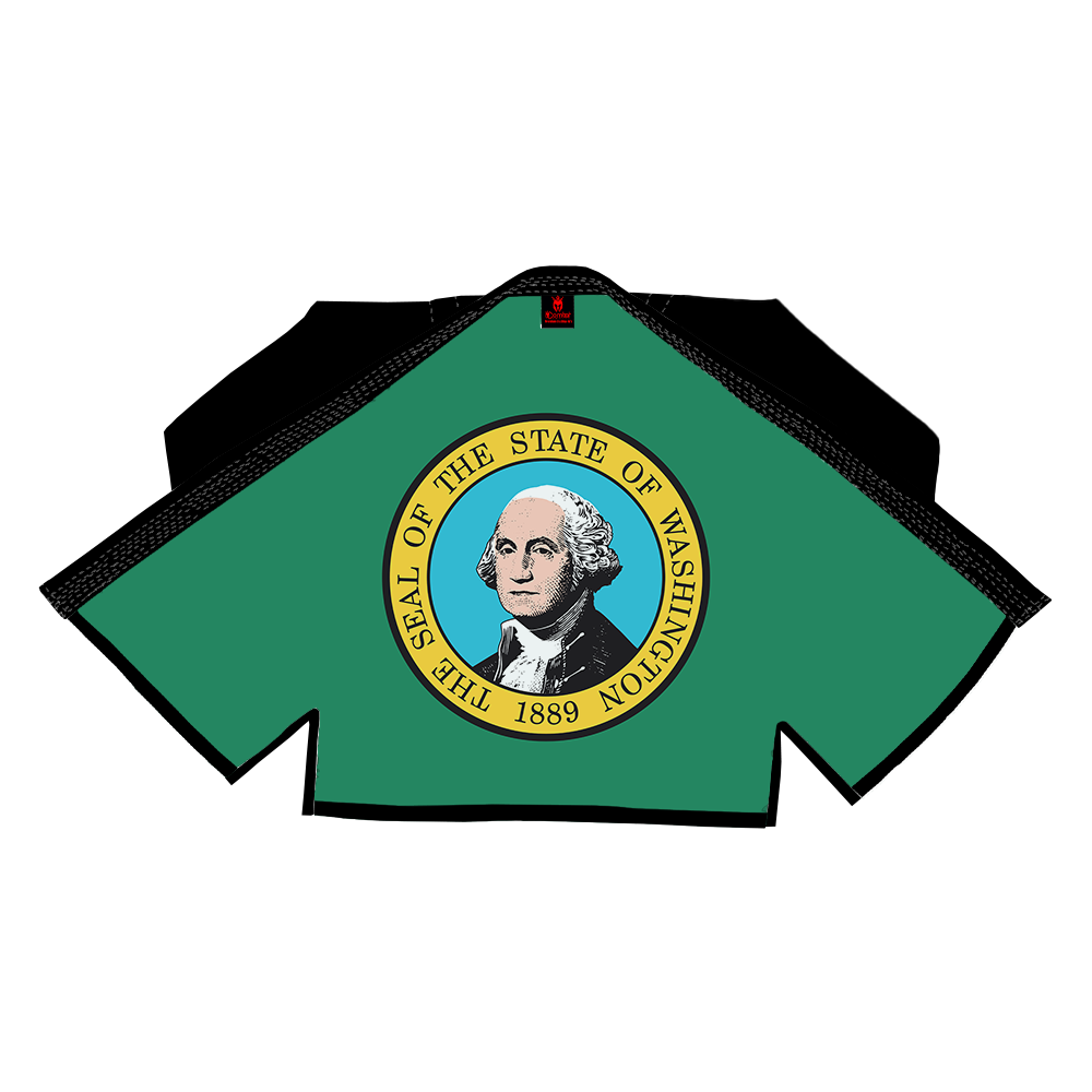 COMBAT PATRIOTIC ALL STATE OF AMERICA SUBLIMATION BRAZILIAN JIU JITSU GI BJJ GI)