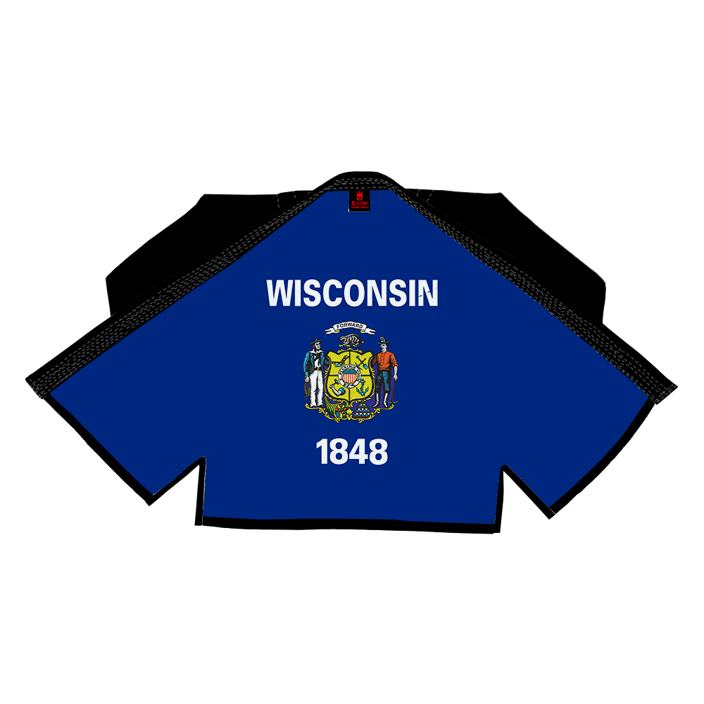 COMBAT PATRIOTIC ALL STATE OF AMERICA SUBLIMATION BRAZILIAN JIU JITSU GI BJJ GI)