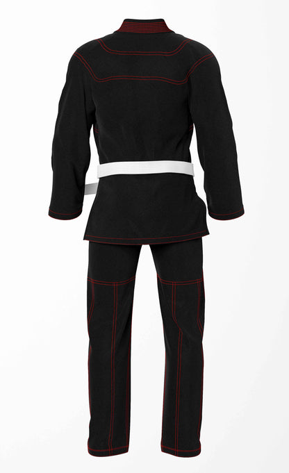 Combat Basic Black - Red Stitching Brazilian Jiu Jitsu Gi (BJJ GI)