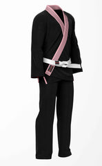 Combat Basic Black Brazilian Jiu Jitsu Gi with Pink Lapel (BJJ GI)