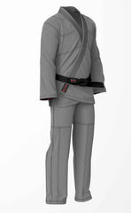 Combat Basic Gray with white Stitching Brazilian Jiu Jitsu Gi (BJJ GI)